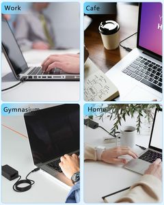 Thương Hiệu Mới 65W USB C Nhanh Chóng Power Adapter Sạc Cho HP Máy Tính Xách Tay Phổ Chromebook Loại C Dây Điện PC ABS Chất Liệu - Product Image 3