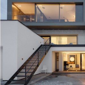 Mẫ<span class=keywords><strong>u</strong></span> Cầ<span class=keywords><strong>u</strong></span> Thang Hình Chữ <span class=keywords><strong>U</strong></span> Với Lan Can Thanh Ngang Cho Tầng Hai - Product Image 4