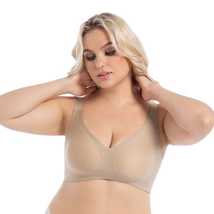 Sujetador Deportivo de Alta Sujeción para Mujer, Talla Grande, Sin Costuras, Transpirable, Cobertura Total, con Botones, Material Tejido - Product Image 6