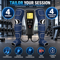 Système de récupération par compression d'air pour massage lymphatique des jambes, bottes de récupération à air pour les pieds, massage des jambes avec compression dynamique brevetée