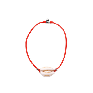 Angelina Red Elastic Seashell <b>Bracelet</b> Stainless Steel Charm <b>Bracelet</b> Unisex Casual Gift Jewelry - Product Image 3
