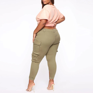 Meilleur fabricant de pantalons cargo respirants pour femmes à bas prix, pantalon cargo ample de haute qualité pour femmes, pantalon cargo taille haute tendance - Product Image 4