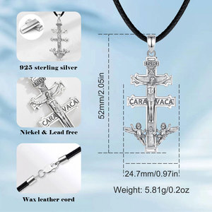 Merryshine no deslustre oro lleno de cobre delicado hombres crucifijo Jesús otra moda gran cruz colgante collares - Product Image 2