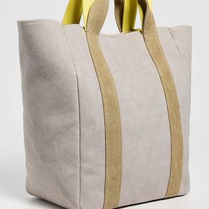 Custom DIY Women's <b>Large</b> Eco-friendly Cotton Canvas Tote <b>Bags</b> Autumn Summer <b>Beach</b> Travel Shopping Open Magnetic Embroidery - Product Image 5