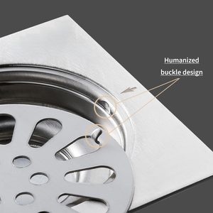 Siphon de sol en acier inoxydable 304 épaissi de 10 cm pour machines à laver et projets hôteliers, grande capacité, anti-odeur - Product Image 6