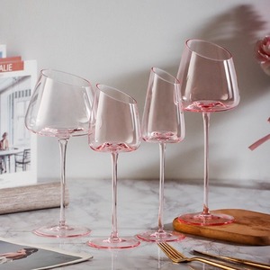 <span class=keywords><strong>Copa</strong></span> <span class=keywords><strong>de</strong></span> <span class=keywords><strong>Vino</strong></span> Tinto <span class=keywords><strong>de</strong></span> Cristal Rosa con <span class=keywords><strong>Boca</strong></span> Inclinada, Estilo Francés, Elegante, Moderna y Sencilla, Ecológica, con Diseño <span class=keywords><strong>de</strong></span> Flamenco - Product Image 5