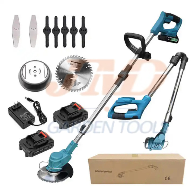 24v Manual Lawn Mower Battery Brush Cutter Blade Machines Walk Behind Brush Cutter Weed Eater Grass Trimmer