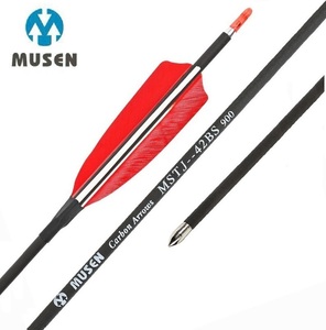 Tiro con l'<span class=keywords><strong>arco</strong></span> Musen ID 0.166 da 4.2mm "a buon mercato puro frecce di carbonio con piuma di tacchino per il tradizionale tiro al bersaglio con <span class=keywords><strong>arco</strong></span> ricurvo - Product Image 1