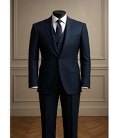 Ensemble de blazer formel trois pièces pour enfants en polyester et rayonne, respirant, coupe-vent, avec fermeture éclair, col en V, idéal pour les fêtes