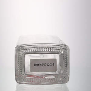 Botella de cristal supertransparente cuadrada plana de 750ml al por mayor para Ginebra, vino, whisky, vodka, brandy, bebida, sellado de corcho - Product Image 3