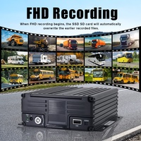 Système de caméra de recul 360° pour camion et chariot élévateur avec enregistreur vidéo numérique 4G 5 canaux, moniteur 7 pouces, kit Wifi, 1080P, ADAS, BSD, GPS