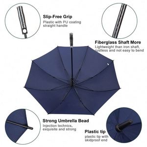 Paraguas de Golf Clásico Grande con Logotipo Personalizado, Protección Impermeable Totalmente Automática, Doble Capa de Poliéster y Goma, Uso Promocional, 105 cm - Product Image 4
