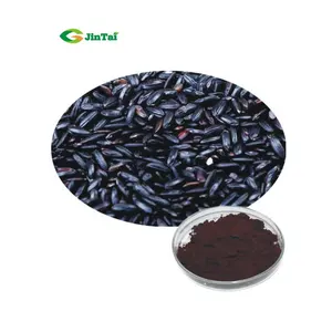 Extracto de arroz negro puro, polvo de antocianidinas, 25% de extracto en polvo