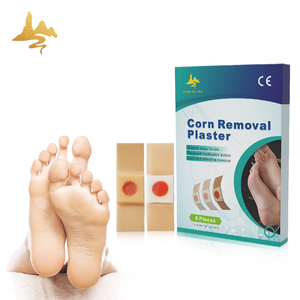 Vente en gros de 6 paquets de pansements adhésifs médicaux pour l'élimination des cors avec acide salicylique, application écologique pour les pieds, étiquette privée OEM - Product Image 1
