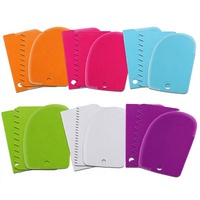 Ensemble de spatules et outils de décoration pour gâteaux Yangjiang, 3 et 6 pièces, en plastique, couteau à découper et lisseur DIY, modèle Wis-3
