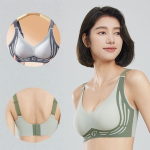 <span class=keywords><strong>Soutien</strong></span>-<span class=keywords><strong>gorge</strong></span> push-up confortable et respirant sans couture, tailles M à 4XL, <span class=keywords><strong>soutien</strong></span>-<span class=keywords><strong>gorge</strong></span> de <span class=keywords><strong>sport</strong></span> sans couture pour femmes, taille plus - Product Image 1
