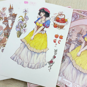 Quaderno Originale Biancaneve per Apprendimento, Stampa Offset Personalizzata, Blocco Note su Carta Offset, Carta da Lettera Personalizzata - Product Image 4