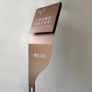 Signalétique personnalisée de marque YunJi pour usines, projets commerciaux, immobilier et signalétique publique – Conception en acier inoxydable avec revêtement acrylique - Product Image 1