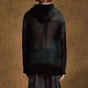 KingSen – Sweat à capuche surdimensionné en polyester respirant 100 % avec logo imprimé et brodé pour homme, style hip-hop, transparent - Product Image 5