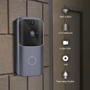 Bel Pintu Kamera Nirkabel Baru IP Pintar Interkom Video Tuya Wifi Bel Pintu dengan Bel untuk Apartemen