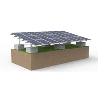 Soporte de Montaje en Suelo para Panel Solar de un Solo Poste, de Zinc-Aluminio-Magnesio, para Granjas Solares GW Scale
