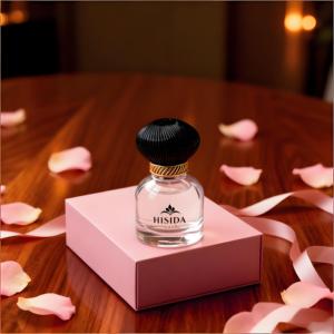 Flacon de parfum cylindrique transparent personnalisé, 30 ml, 50 ml, 100 ml, flacon de parfum en verre vide avec boîte - Product Image 1