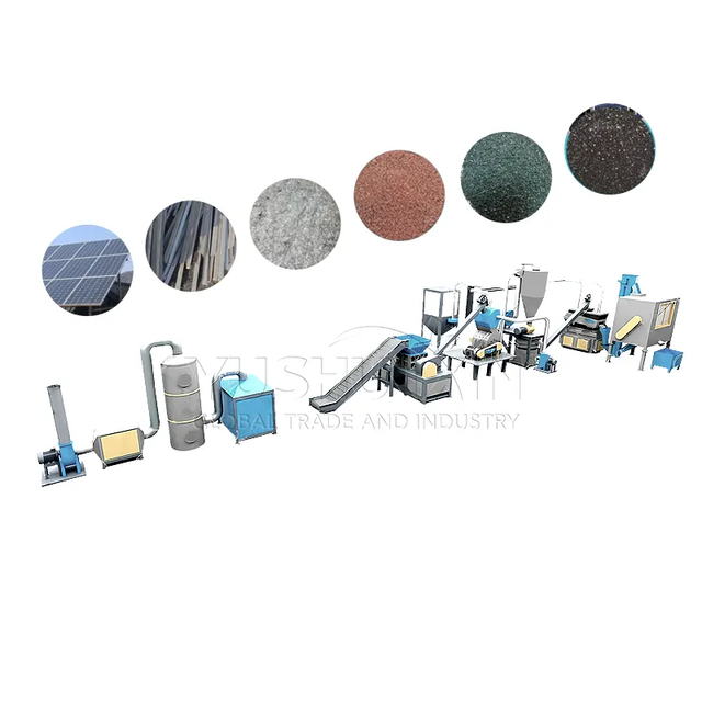 Professional Manufacturer Solar Plant Newest Technology Photovoltaic Panel Recycling Production Line for Sale 2025