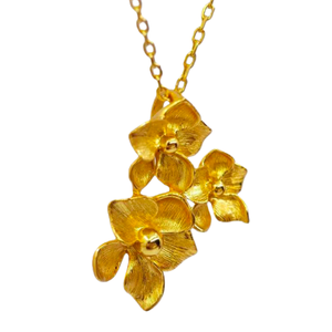 UM Jewelry 925 Silver <b>Gold</b> Plated Pearl Flower-Shaped Minimalist <b>Pendant</b> <b>Necklace</b> Wedding Wholesale for Unisex/<b>Men</b>/Women - Product Image 2