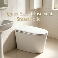 Siège de toilette intelligent silencieux à siphon, détection automatique, fermeture douce, double filtration, prise de tension personnalisée pour projets d'ingénierie en villas
