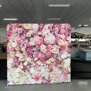 10ft 8ft thẳng Chất lượng cao căng thẳng vải Backdrop triển lãm thương mại hiển thị đứng Booth Banner - Product Image 1