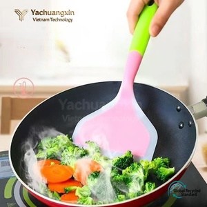 <b>Silicone</b> Spatula Yellow Heat Resistant Kitchen <b>Tool</b> For Pancake Cooking And Mixing - Product Image 3