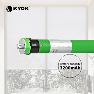 KYOK Electric Tubular Motor Green 3200mAh Battery for <b>Curtains</b> Modern Design High Quality - Product Image 1
