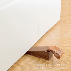 Butée de porte créative Yuyuan en bois massif, style nordique, anti-collision, coupe-vent, pour usage domestique - Product Image 1