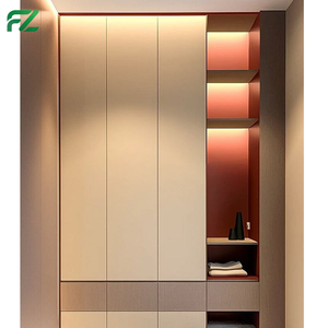 Armoire <span class=keywords><strong>à</strong></span> <span class=keywords><strong>chaussures</strong></span> multifonctionnelle blanche minimaliste moderne Panneau en nid d'abeille en aluminium Entrée Garde-robe Meubles de maison <span class=keywords><strong>à</strong></span> la mode - Product Image 4
