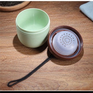 Nuova Tazza da Tè Creativa a Forma di Pigna per Bambini, Tazza da Viaggio Portatile in Plastica con Infusore per Tè, Bicchiere da Cucina - Product Image 4