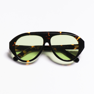 Lma 1025 cổ điển quá khổ vuông cổ điển biểu tượng tùy chỉnh dày Shades phụ nữ người đàn ông Chất lượng cao Phân cực handmade Acetate Kính mát - Product Image 4