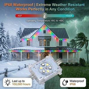 Lumière de méduse RGBW DC48V, lumière pixelisée extérieure IP68, mur extérieur de la <span class=keywords><strong>maison</strong></span>, lumière ponctuelle LED permanente pour Noël - Product Image 2