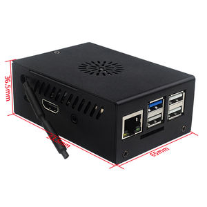 Neues orange farbenes <span class=keywords><strong>Pi</strong></span> 3B-Metallgehäuse Schwarze Aluminiums chale mit optionaler Lüfter antenne für neue Version Orange <span class=keywords><strong>Pi</strong></span> 3B nach Mai 2024 - Product Image 6