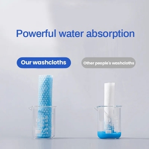 Asciugamani Viso Monouso a Rapido Assorbimento in Tessuto Non Tessuto di Cotone Spunlace per Salviette Umidificate - Product Image 3