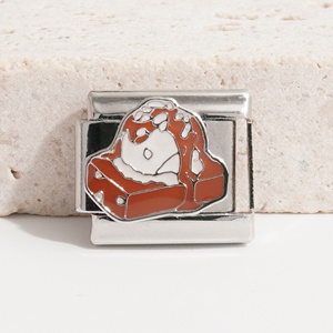 Nuevas Pulseras Italianas Populares con Dijes de Acero Inoxidable en Forma de Corazón y Dulces, Pulsera de Eslabones con Dijes Italianos - Product Image 3