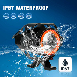 LIUHJG precio al por mayor impermeable <span class=keywords><strong>U7</strong></span> con anillo de Color rojo conducción foco motocicleta luz antiniebla - Product Image 2