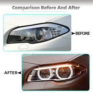 Conjunto de Faros LED Modificados para <span class=keywords><strong>BMW</strong></span> Serie 5 <span class=keywords><strong>523i</strong></span> 535i F10 F18 E61 <span class=keywords><strong>2011</strong></span>-2017, Luces de Giro DRL, Enchufe y Listo - Product Image 3