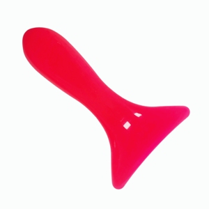 Outil de beauté tendance pour le contour du visage, grattoir masseur en résine rouge en forme de Y - Product Image 4