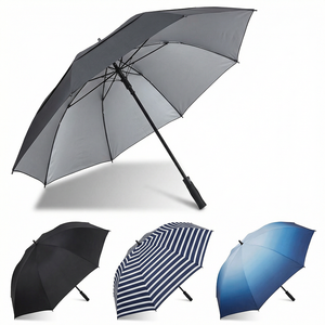 Big Size Double Layers Windproof Advertising Gifts Strong Fiberglass Frame <b>Automatic</b> Open Custom Design Golf <b>Umbrella</b> With Logo - Product Image 3