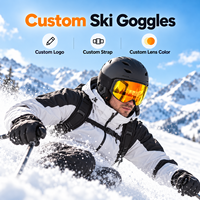 Masque de ski photochromique avec triple couche de mousse, respectueux de la peau, protection UV400, coupe-vent, design élégant, pour le snowboard et les activités de plein air