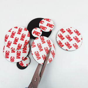 24 pièces de points magnétiques avec feuilles magnétiques rondes flexibles autocollantes avec adhésif - Product Image 5