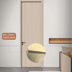 Maßgefertigte Wasserdichte WPC-Holz-Innentür für Apartments und Zimmer - Product Image 4