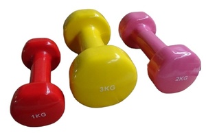 Coloré Commercial Fitness Gym Offres Spéciales Haute Qualité Deluxe Nouveau Style Vinyle Trempage Exercice Haltère - Product Image 2