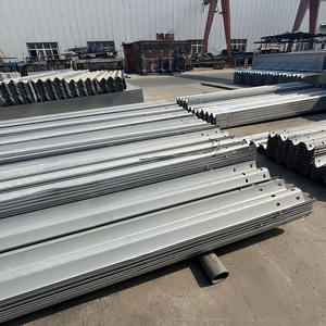 Barrera de choque de acero <span class=keywords><strong>HDG</strong></span> para seguridad vial, barandilla de carretera de metal W Beam Thrie Wave Bridge Guardrail - Product Image 2