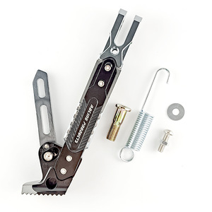 Béquille latérale de moto Qiangye en alliage d'aluminium réglable, universelle, usinée CNC - Product Image 2